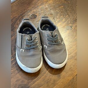 Sperry Bodie Jr washable sneakers in grey canvas Baby Boy Size 5.5
